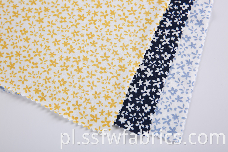 Small Flowers Pattern Fabric Custom Printing